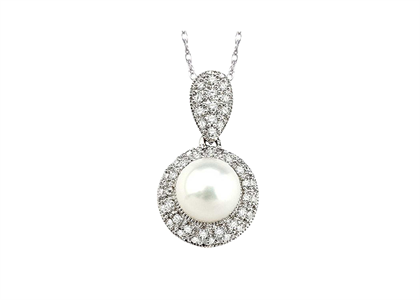 White Gold Plated | Pearl Pendants